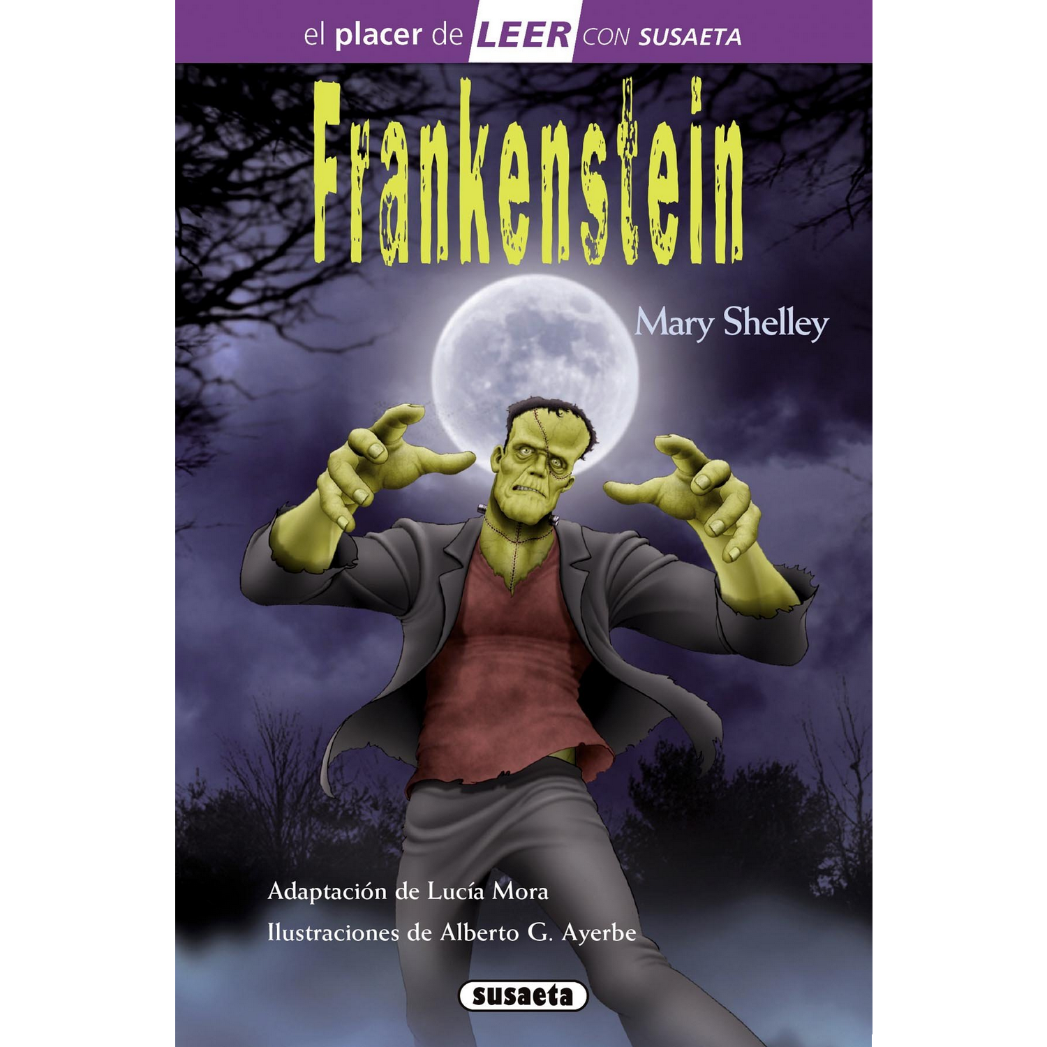 Frankenstein El Placer de leer con susaeta nivel 4 tapa dura mary