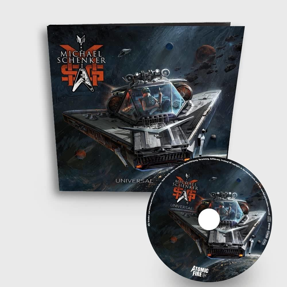 Albumcover und CD eines Michael Schenker Band Albums.