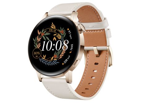 Smartwatch  Huawei Watch GT3 42mm Classic, 7 días, ritmo cardiaco 24h,  SPo2, IA+100 deportes,GPS,5 Atm,Blanco