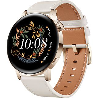 Smartwatch - Huawei Watch GT3 42mm Classic, 7 días, ritmo cardiaco 24h, SPo2, IA+100 deportes,GPS,5 Atm,Blanco