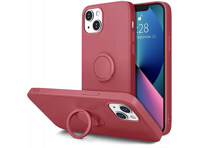 CASE AND PRO szilikon tok gyűrűvel, Samsung A32 5G, mályva (RING-A325G-M)