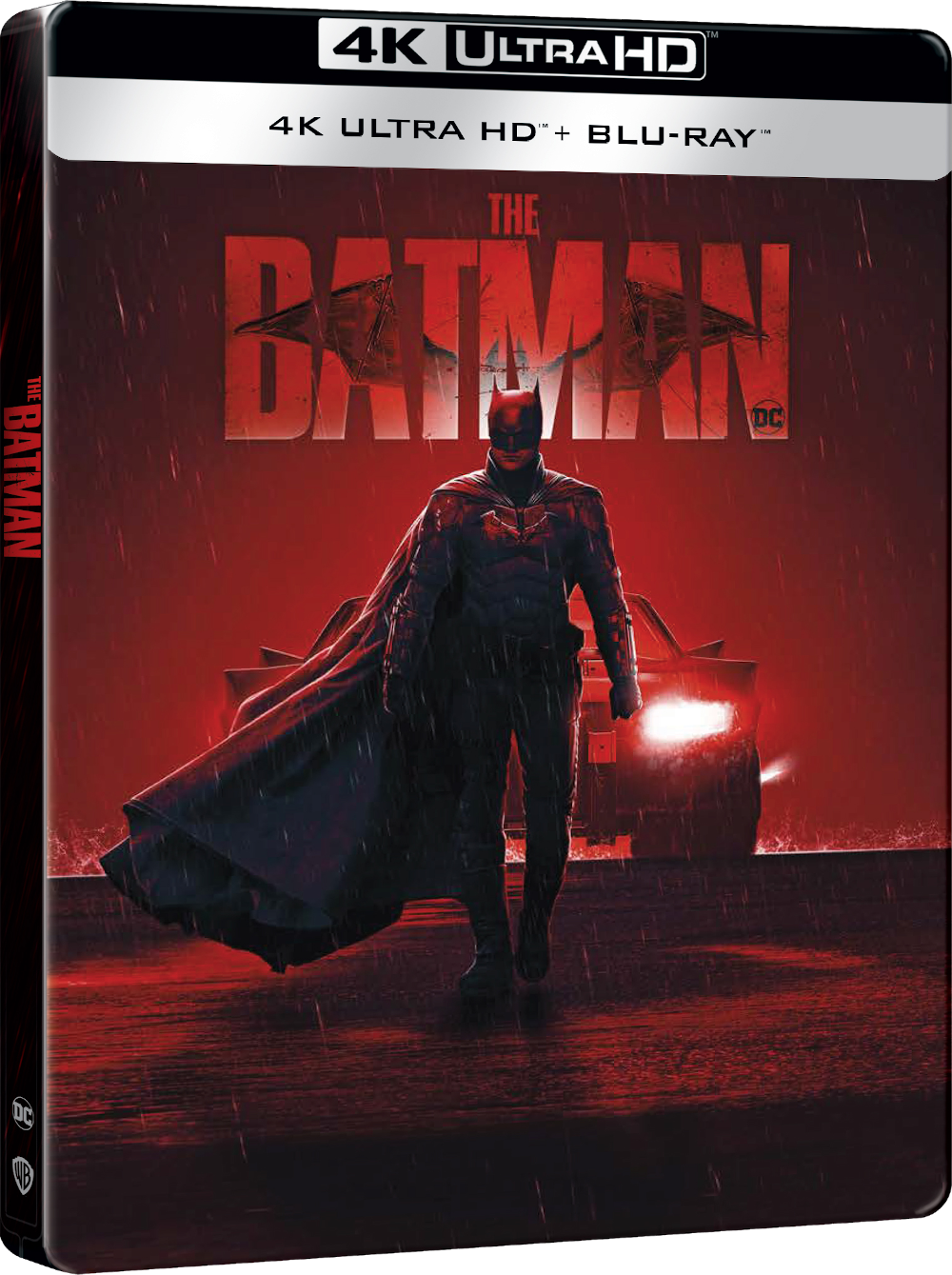 Batman (2022) ("Batmobile Head Lights" Steelbook) (4K Ultra HD Blu-ray + Blu-ray)