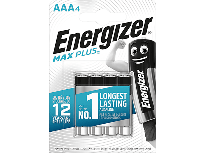 ENERGIZER Max Plus AAA 4 - Alkalibatterie (Mehrfarbig)