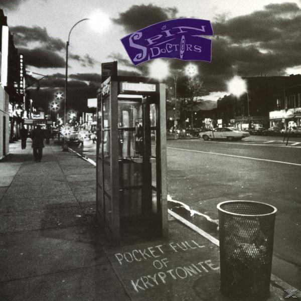 Spin Doctors album borítója, egy városi utcakép, telefonfülkével és szemeteskukával.