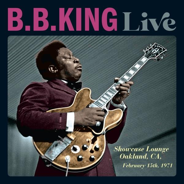 Album borító: B.B. King gitározik, szöveg overlay-jel.