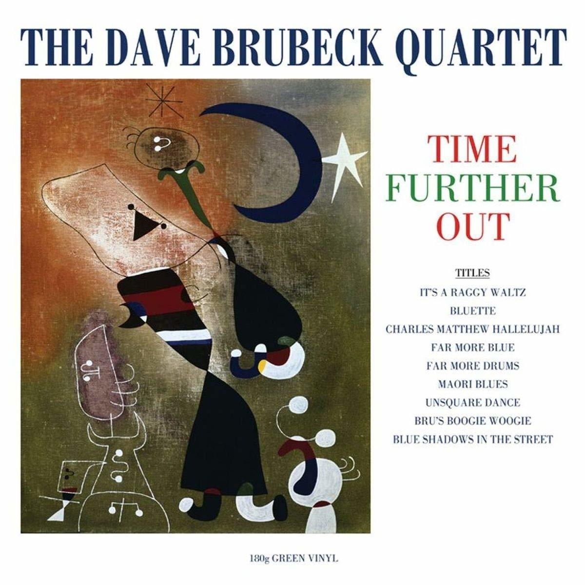 A Dave Brubeck Quartet "Time Further Out" albumának borítója, absztrakt művészettel.