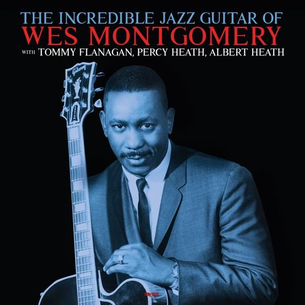 Wes Montgomery albumborítója gitárral. Szöveg: The Incredible Jazz Guitar of Wes Montgomery.