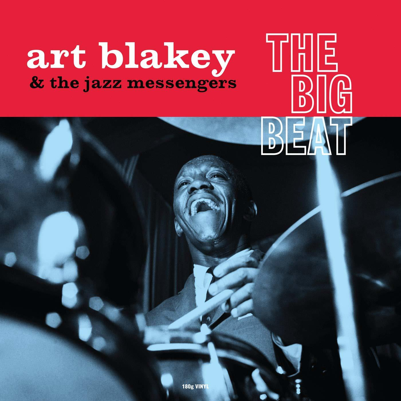 Album borító Art Blakey-vel dobolás közben. A borítón a szöveg: The Big Beat.