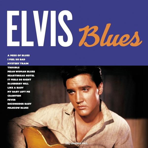 Album borító: Elvis Presley, 'Elvis Blues' felirat és a dalok címei.