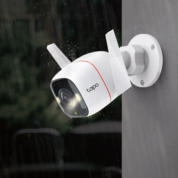 TAPO Smart beveiligingscamera voor buiten Wi-Fi Wit (TAPO-C320WS)