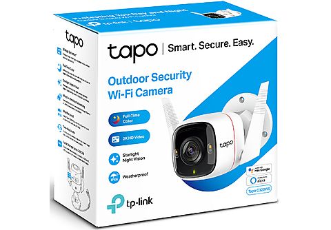 TP-LINK Caméra de surveillance Smart Wi-Fi extérieur Blanc (TAPO-C320WS)