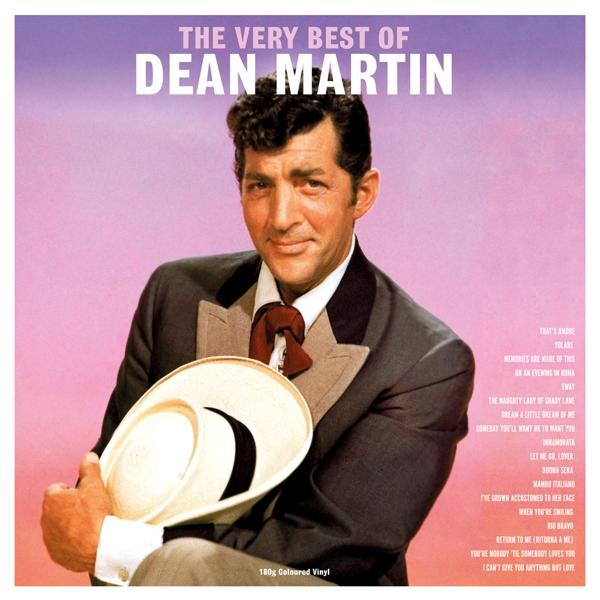 Album borító, Dean Martin öltönyben, kalapot tartva, az album számlistájával.