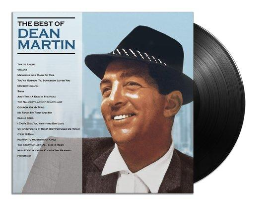 Dean Martin album borítója, énekes fotójával és a dalok listájával.