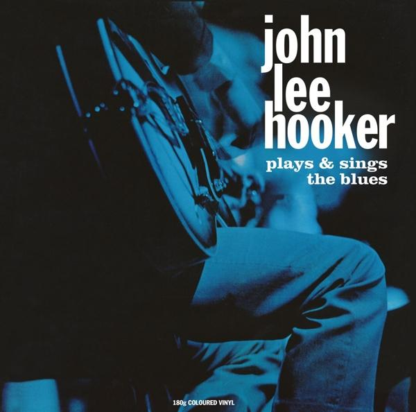Album borító: John Lee Hooker gitározik, kék háttér, fehér szöveg.