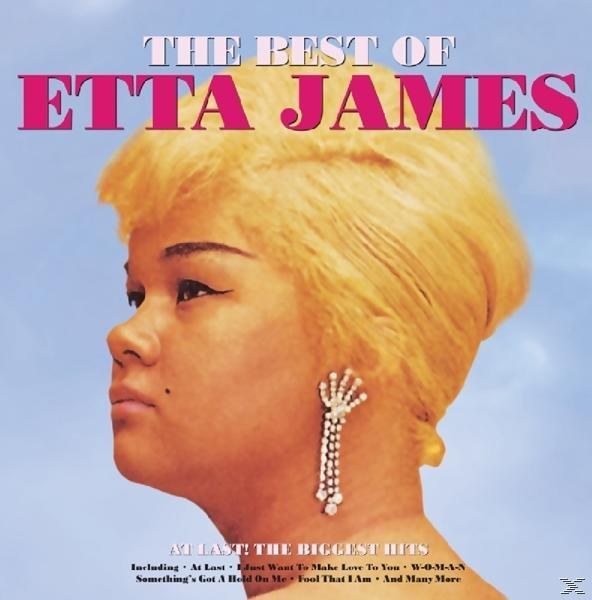 Album borító, Etta James-szel, szőke frizurával és fülbevalókkal.