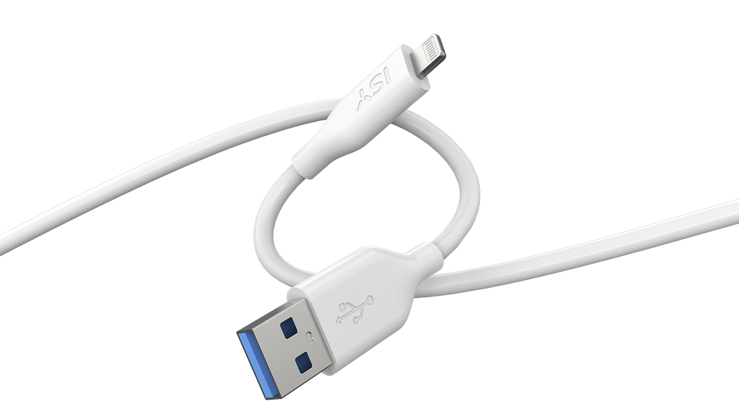 ISY Ics-5000-wt-al Usb-a-naar-lightning 2 M