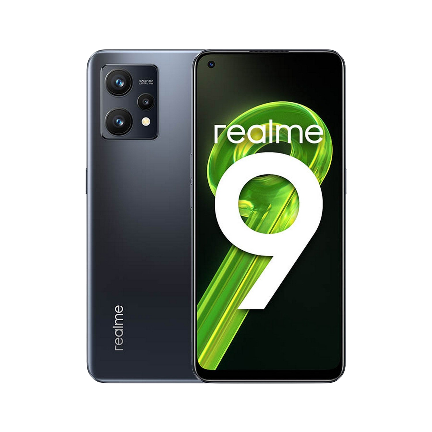 Realme 9 4g meteor black 128 gb 8 ram 6.4 fhd+ procesador snapdragon 680 5000 mah android negro libre 98+128gb smartphone prolight de 108 mp pantalla 90 799 3