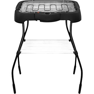 Grill - OK OSG 3210, 2000 W, Termostato, Parrilla extraíble, Patas desmontables, Negro