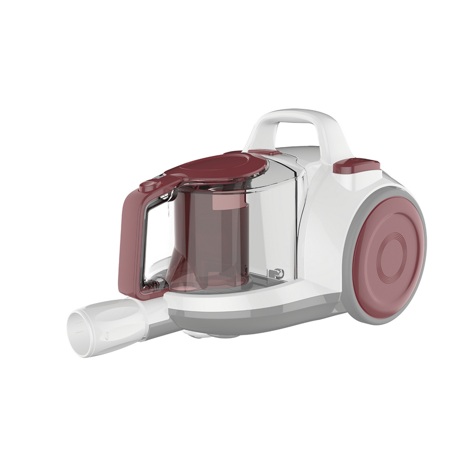 Aspirador sin bolsa - Solac AS3104 Facil Space, 800 W, 2.5 l, 79 dB, Filtro HEPA, Cepillo convertible, Blanco/Rosa