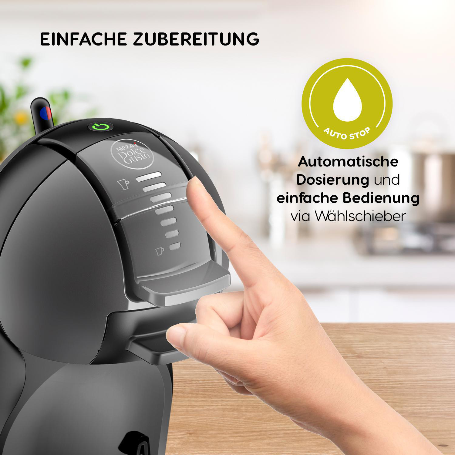 KRUPS KP1208 NESCAFÉ® DOLCE GUSTO® Mini Me Kapselmaschine Schwarz/Anthrazit