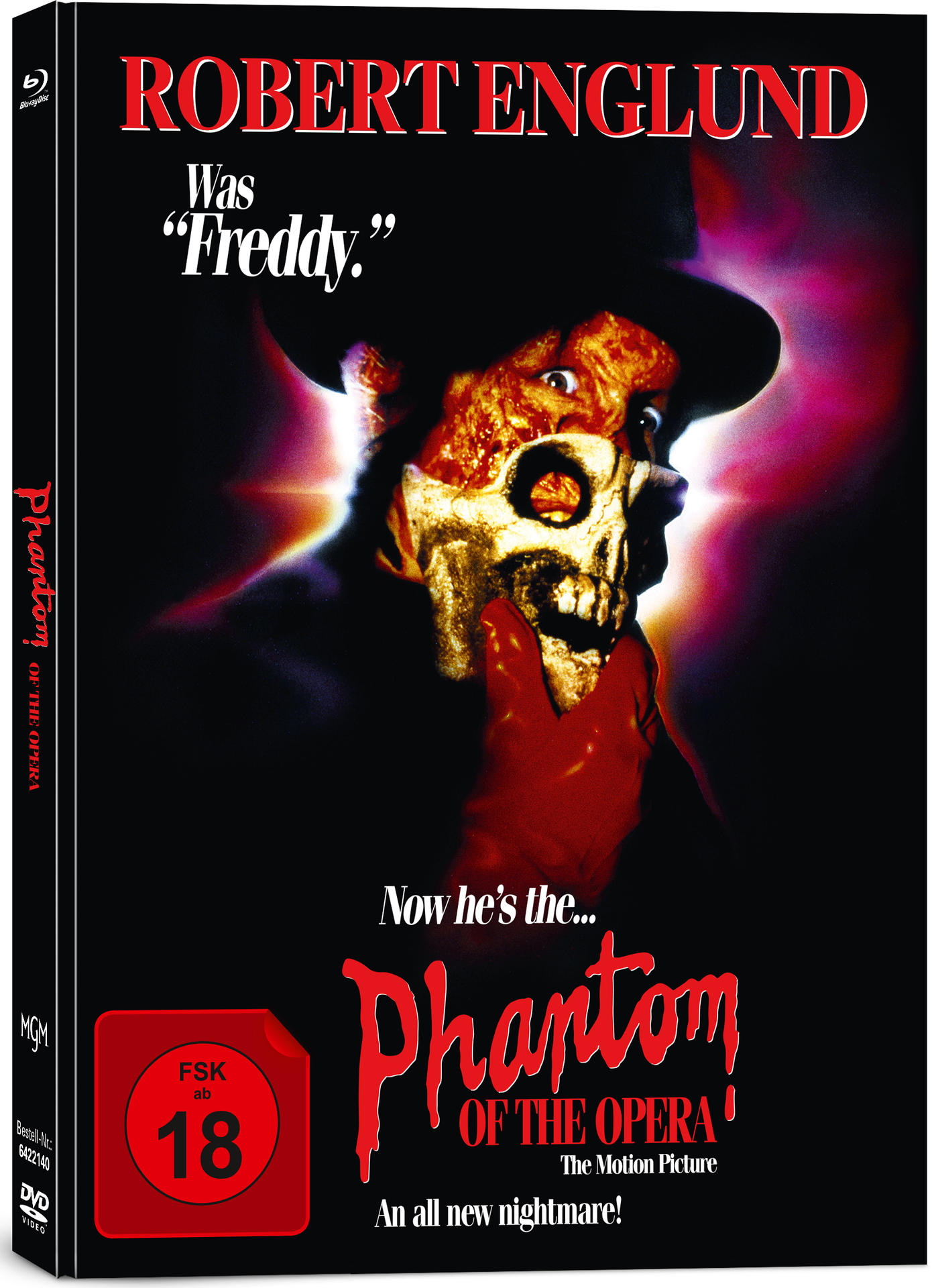 DVD-Cover von 'Phantom of the Opera' mit Robert Englund.