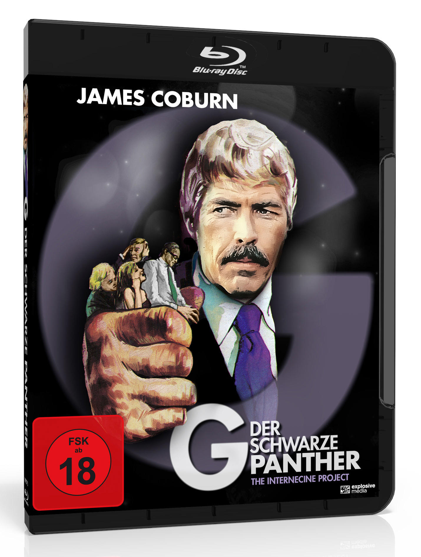 Blu-ray-Filmhülle mit einem Mann auf dem Cover, der Titel ist auf Deutsch.