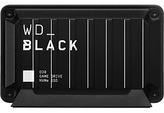Disco duro SSD externo 2 TB - WD_BLACK D30 Game Drive, SSD, Para PC o Consolas, USB 3.2, Hasta 900MB/s, Negro