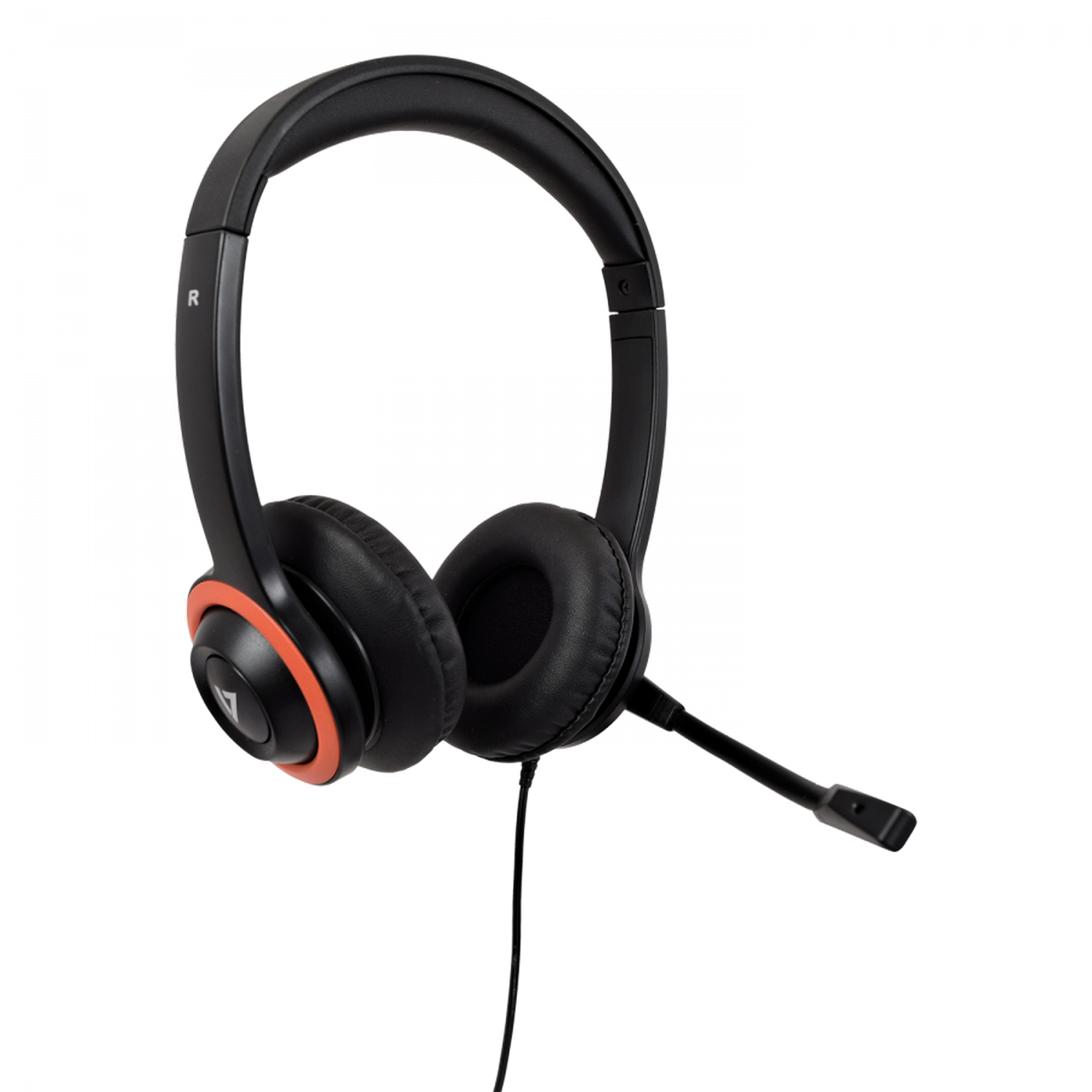 Auriculares - V7 HA530E, Con Cable, Para PC o Portátil, 3.5 mm, Negro