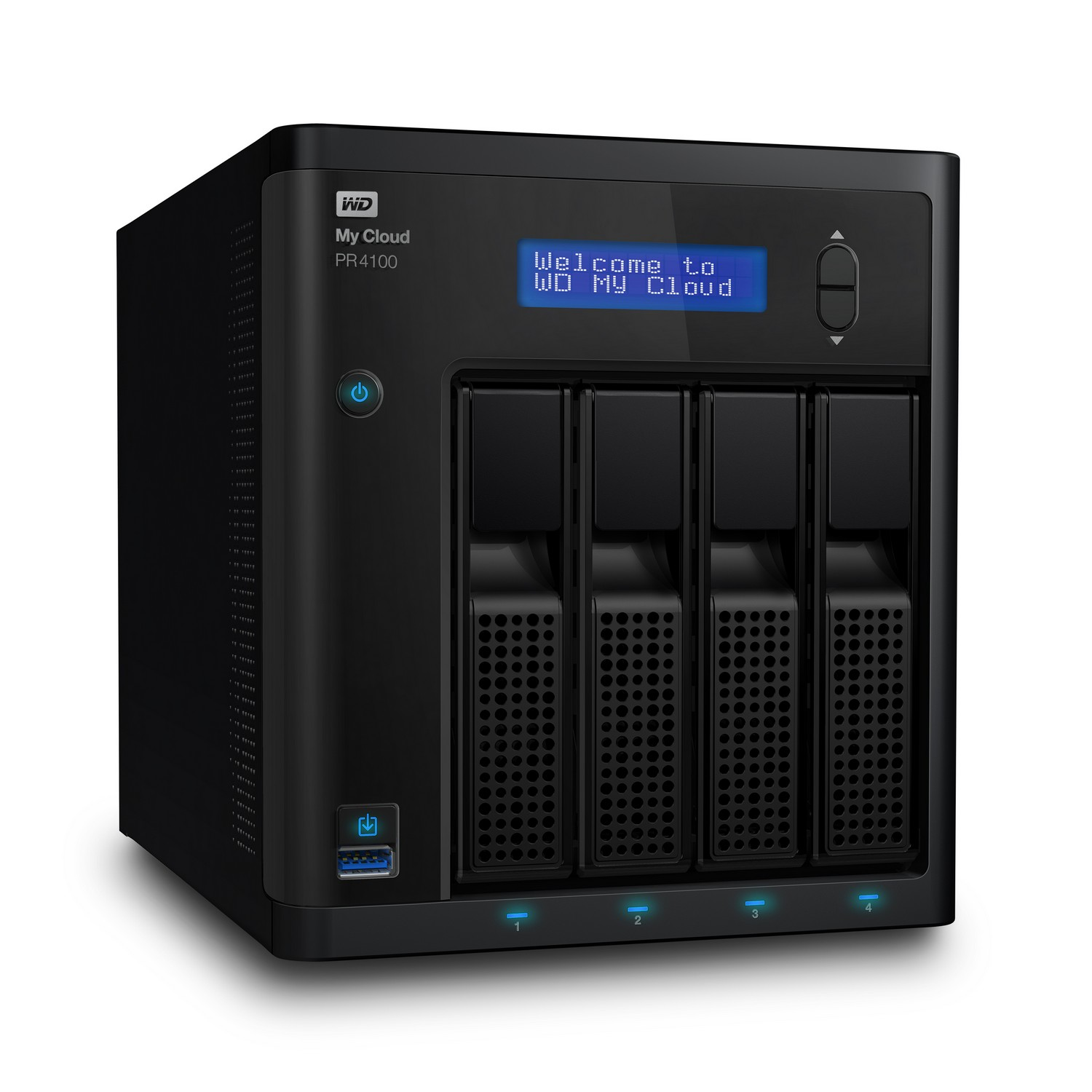 Servidor NAS - Western Digital My Cloud Pro PR4100, 8 TB, NAS 4xHDD, 1.6GHz, Procesador QuadCore, 4GB RAM, USB