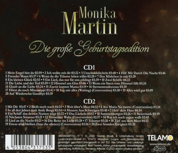Die Rückseite einer CD-Hülle mit Songtiteln, Logo und Barcode am unteren Rand.