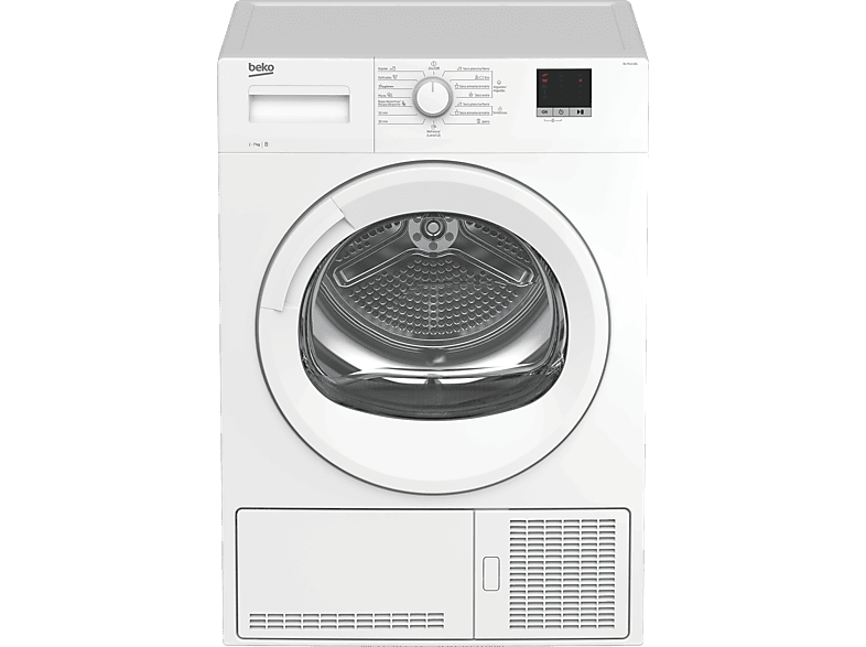 REACONDICIONADO Seminuevo Funcional Secadora condensación - Beko DU 7111 GA1, 7 kg, 16 programas, Blanco