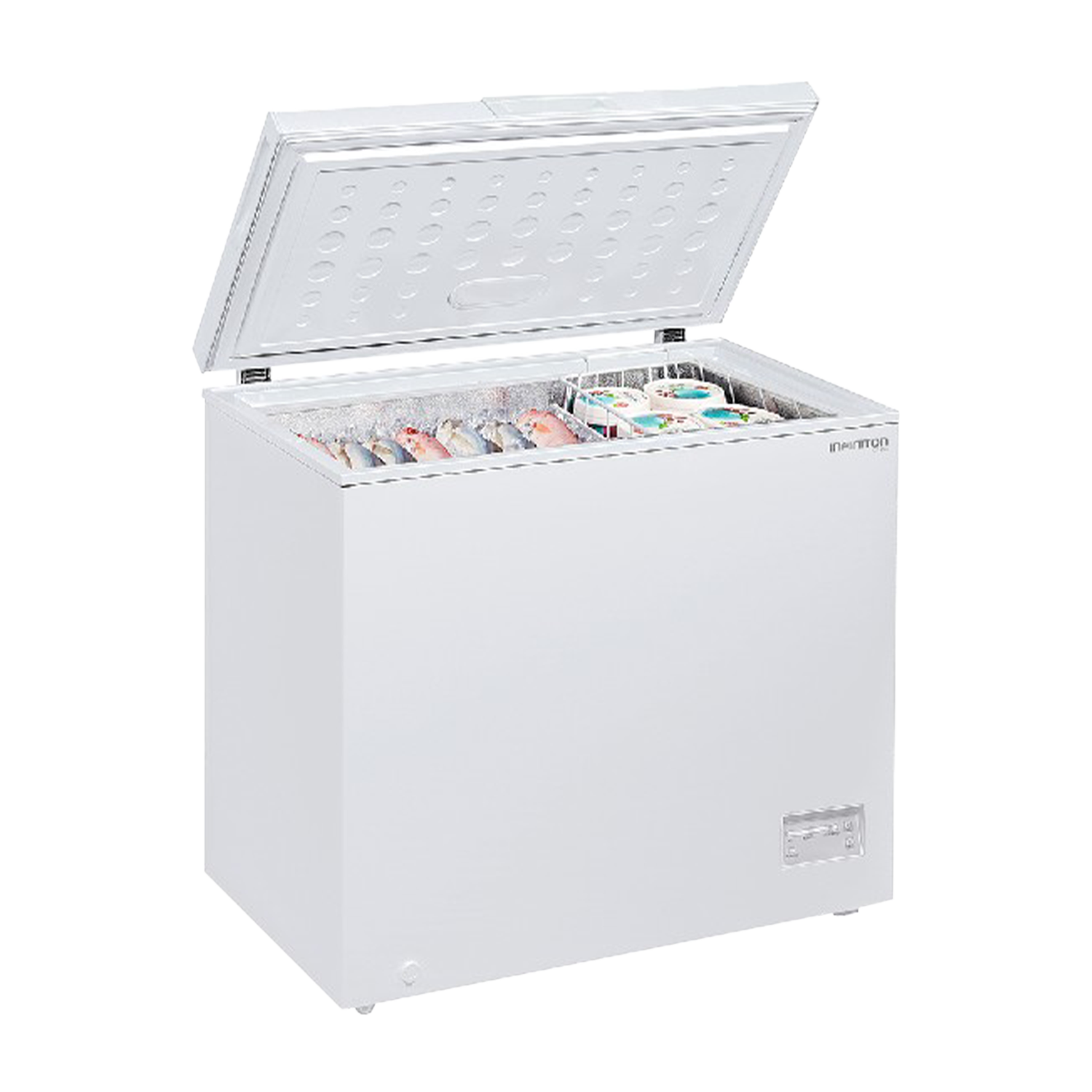 Congelador horizontal - Infiniton CH-502 GK, 460 l, 42 dB, Dual System, 332 kWh/annum, Blanco