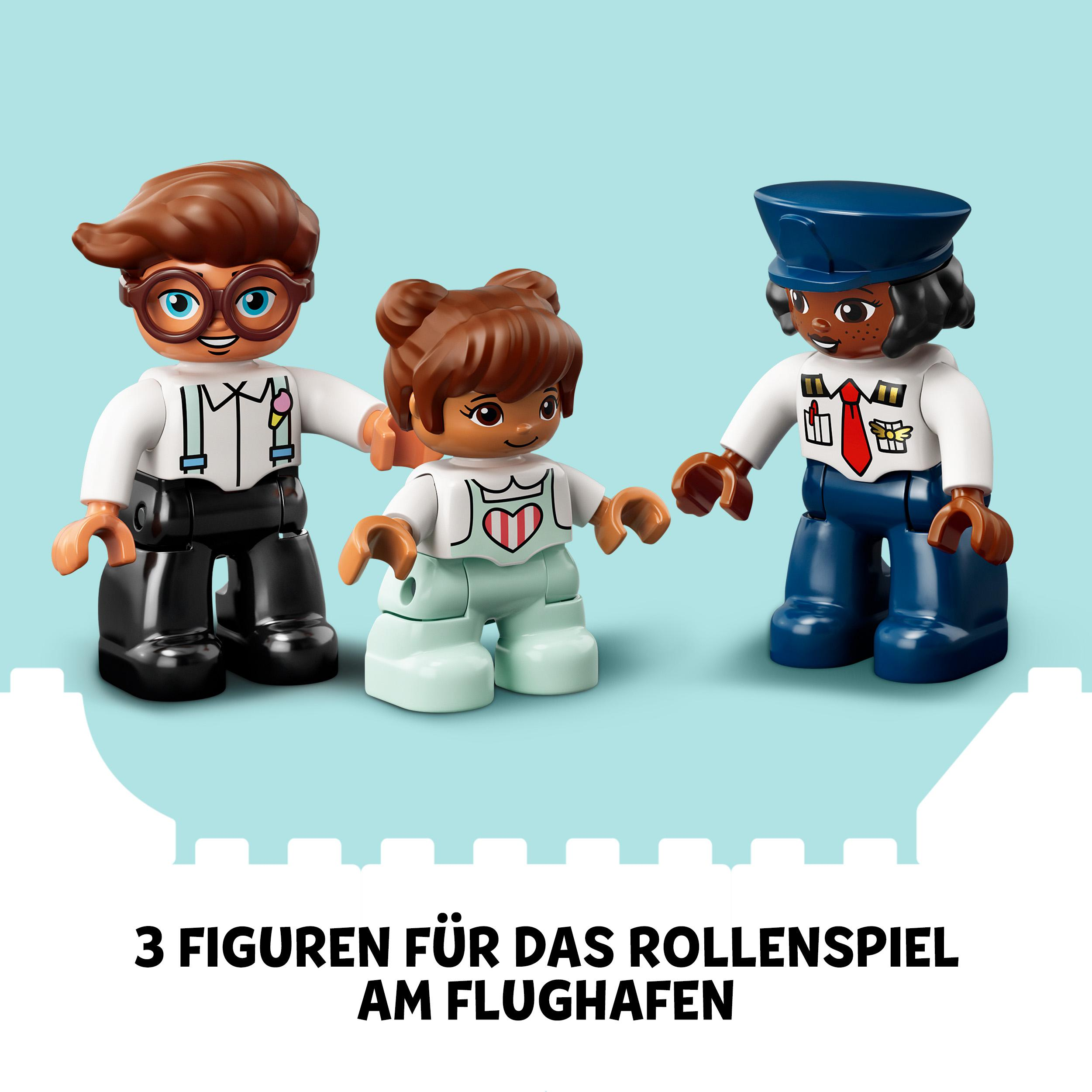 LEGO DUPLO 10961 Flugzeug und Flughafen Bausatz, Mehrfarbig