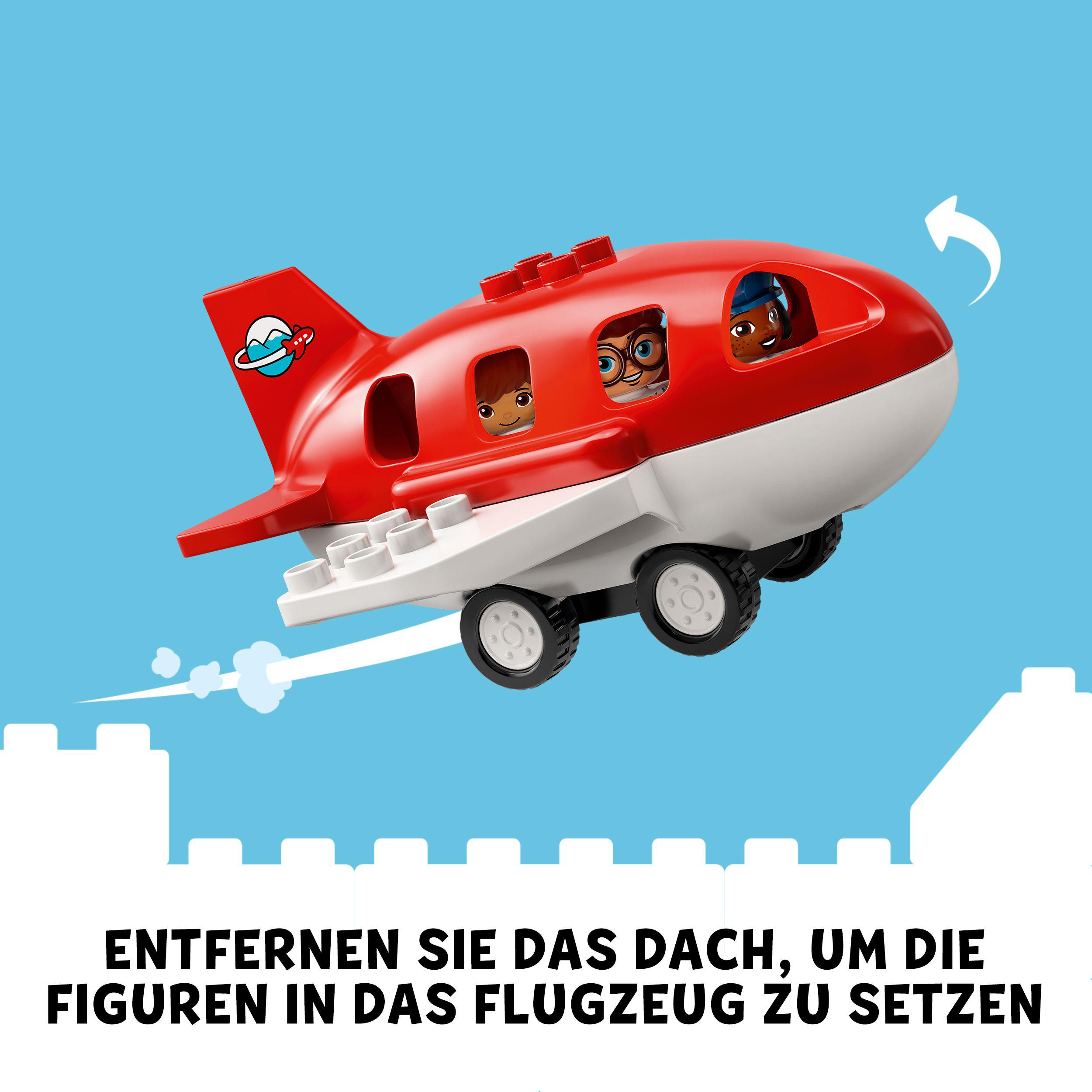 LEGO DUPLO 10961 Flugzeug und Flughafen Bausatz, Mehrfarbig