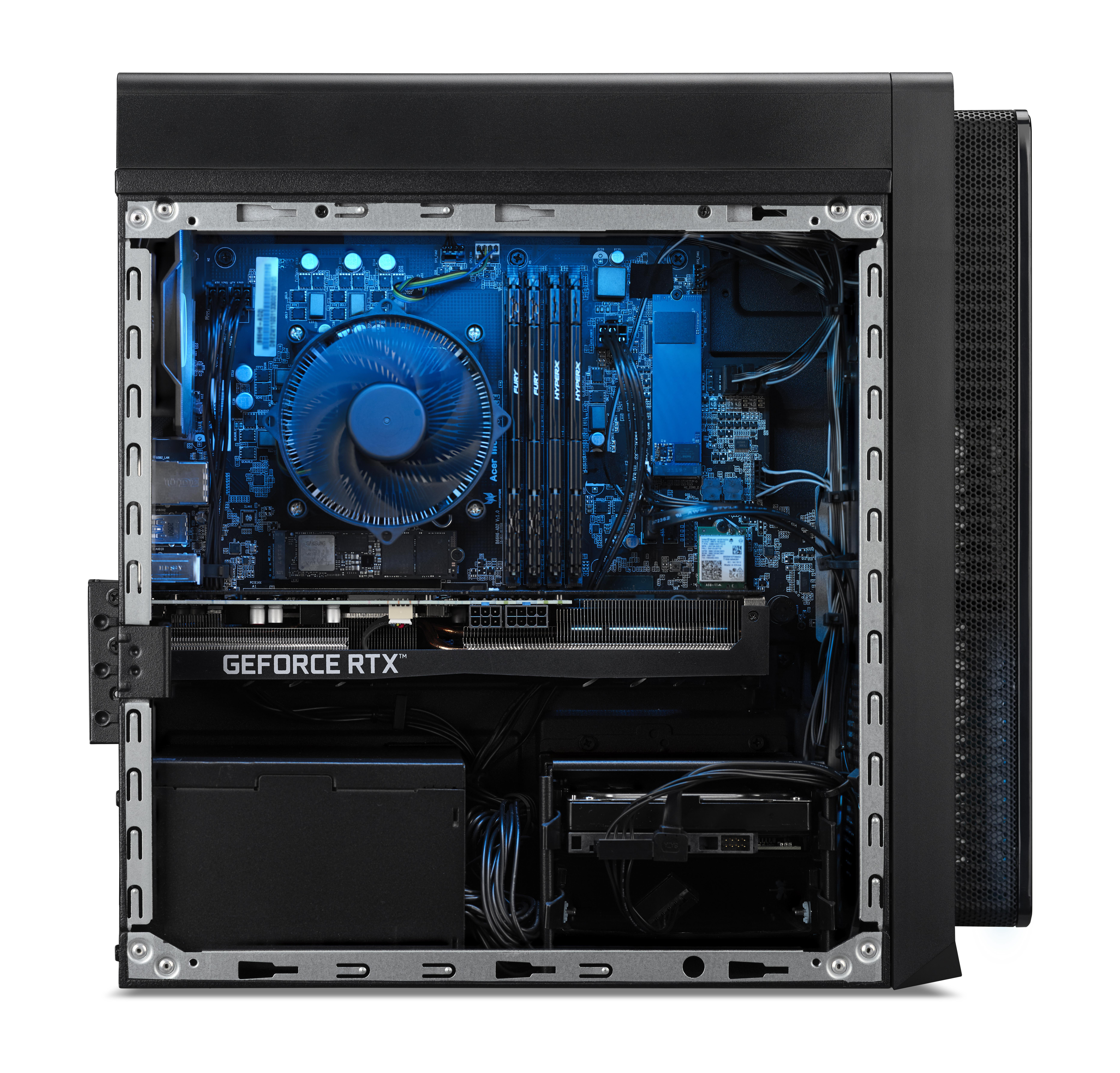 ACER Predator Orion 3000 (PO3-640) mit durchsichtigen Seitenfenster - Intel® Core™ i7 i7-11700F - 16 GB - 1024 GB - NVIDIA GeForce RTX™ 3070 - Windows 11 Home