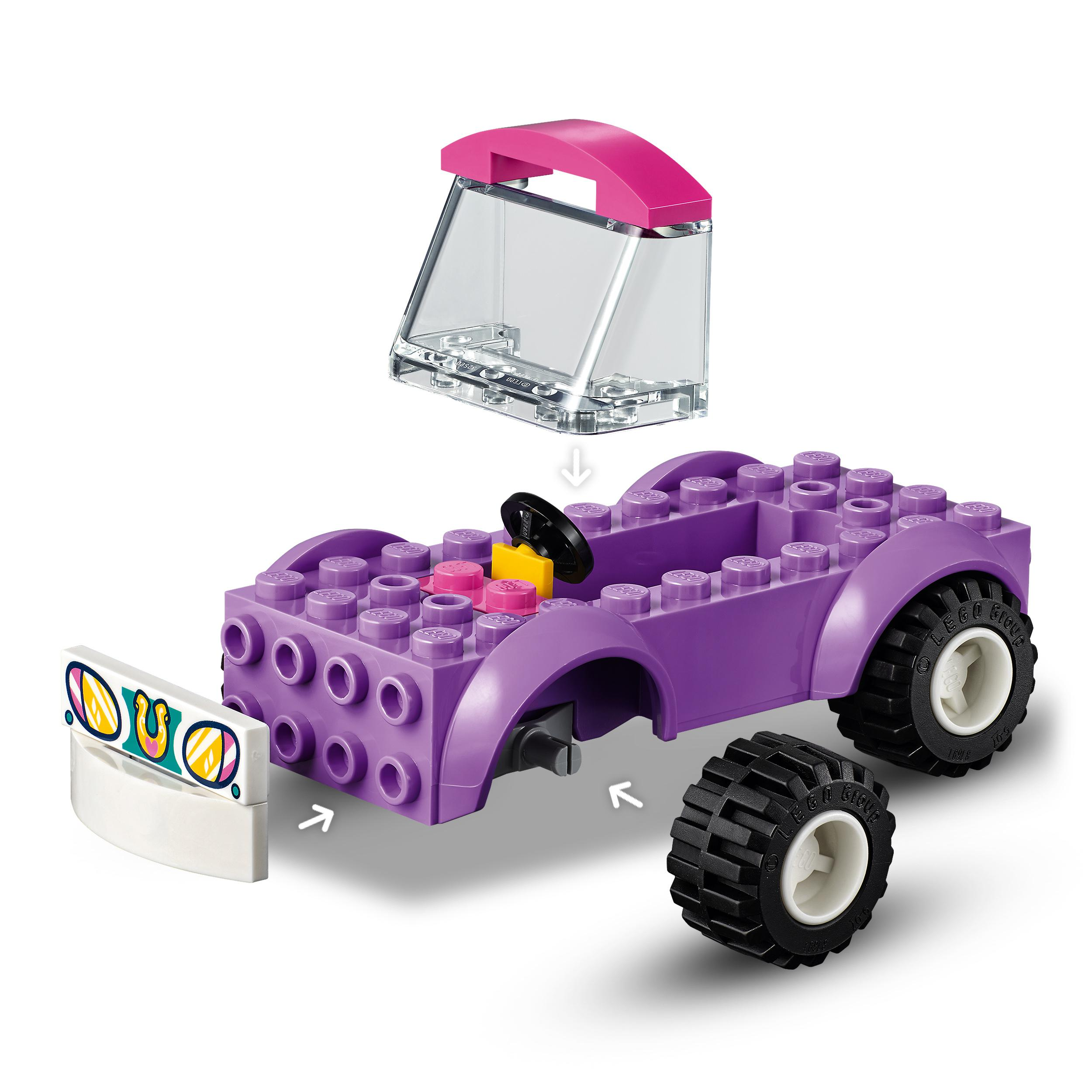 LEGO Friends 41441 Trainingskoppel und Pferdeanhänger Bausatz, Mehrfarbig