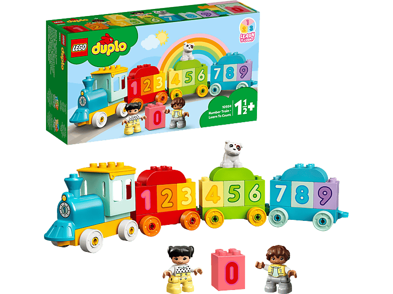LEGO DUPLO 10954 Zahlenzug Bausatz, Zählen – lernen Mehrfarbig