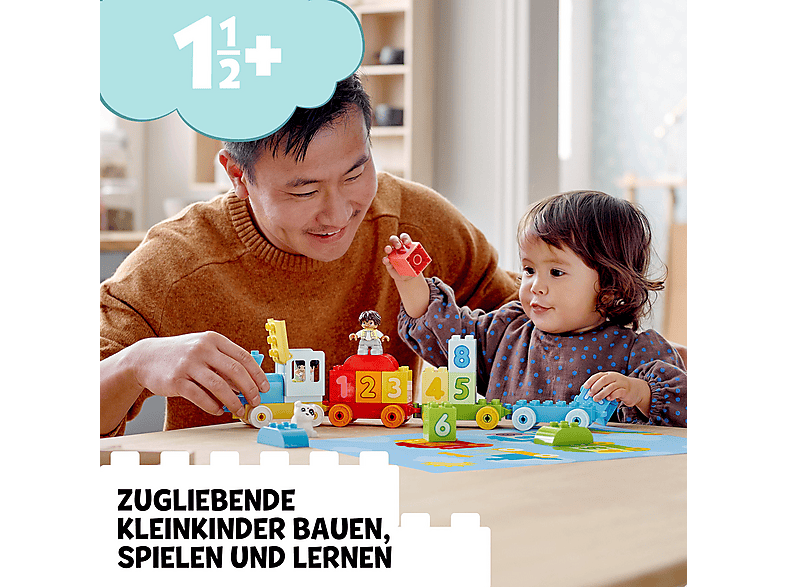 LEGO DUPLO 10954 Zahlenzug – Zählen lernen Bausatz, Mehrfarbig
