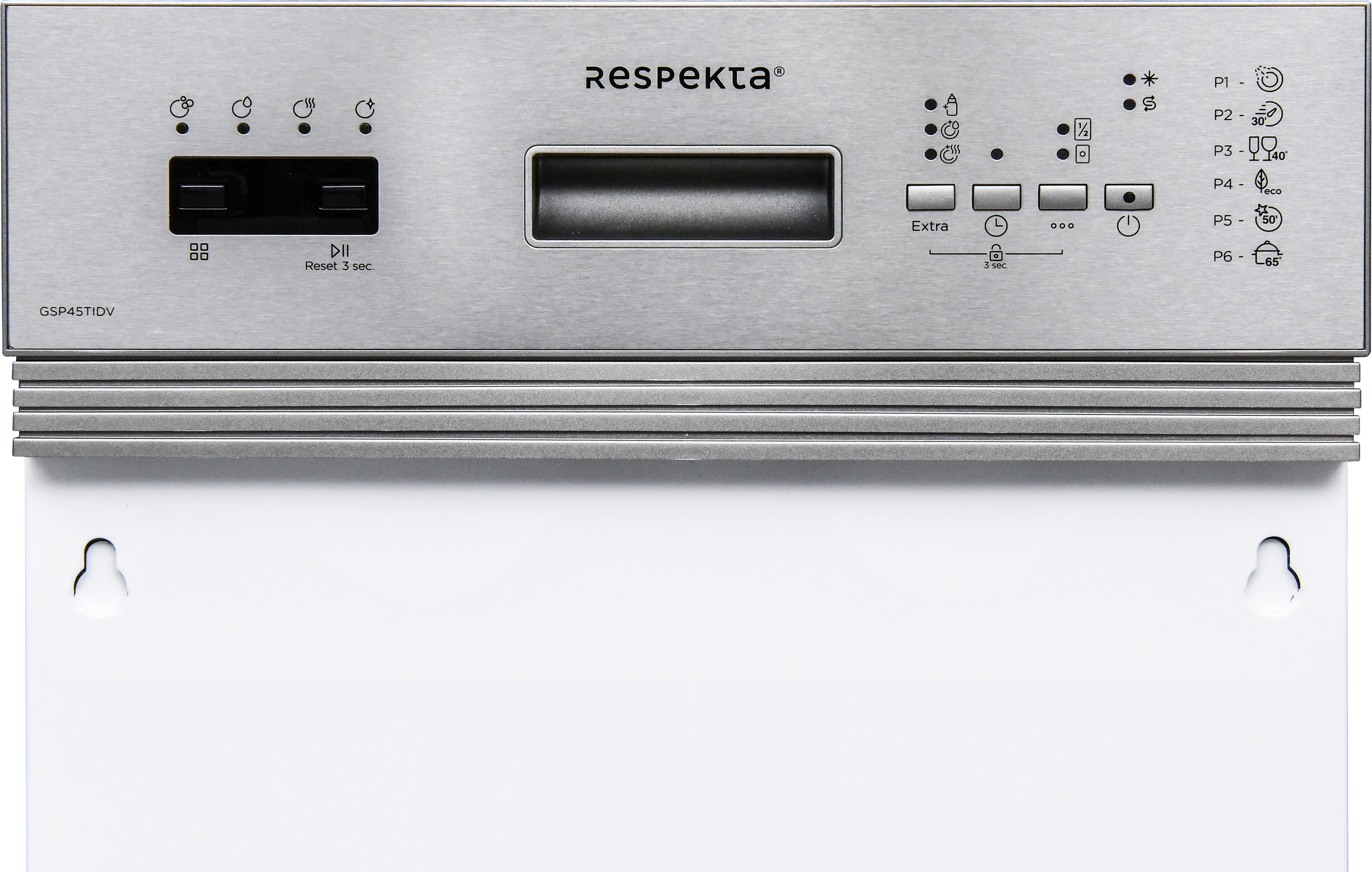 RESPEKTA GSP45TIDV Geschirrspüler (teilintegrierbar, 448 mm breit, 49 dB (A), E)