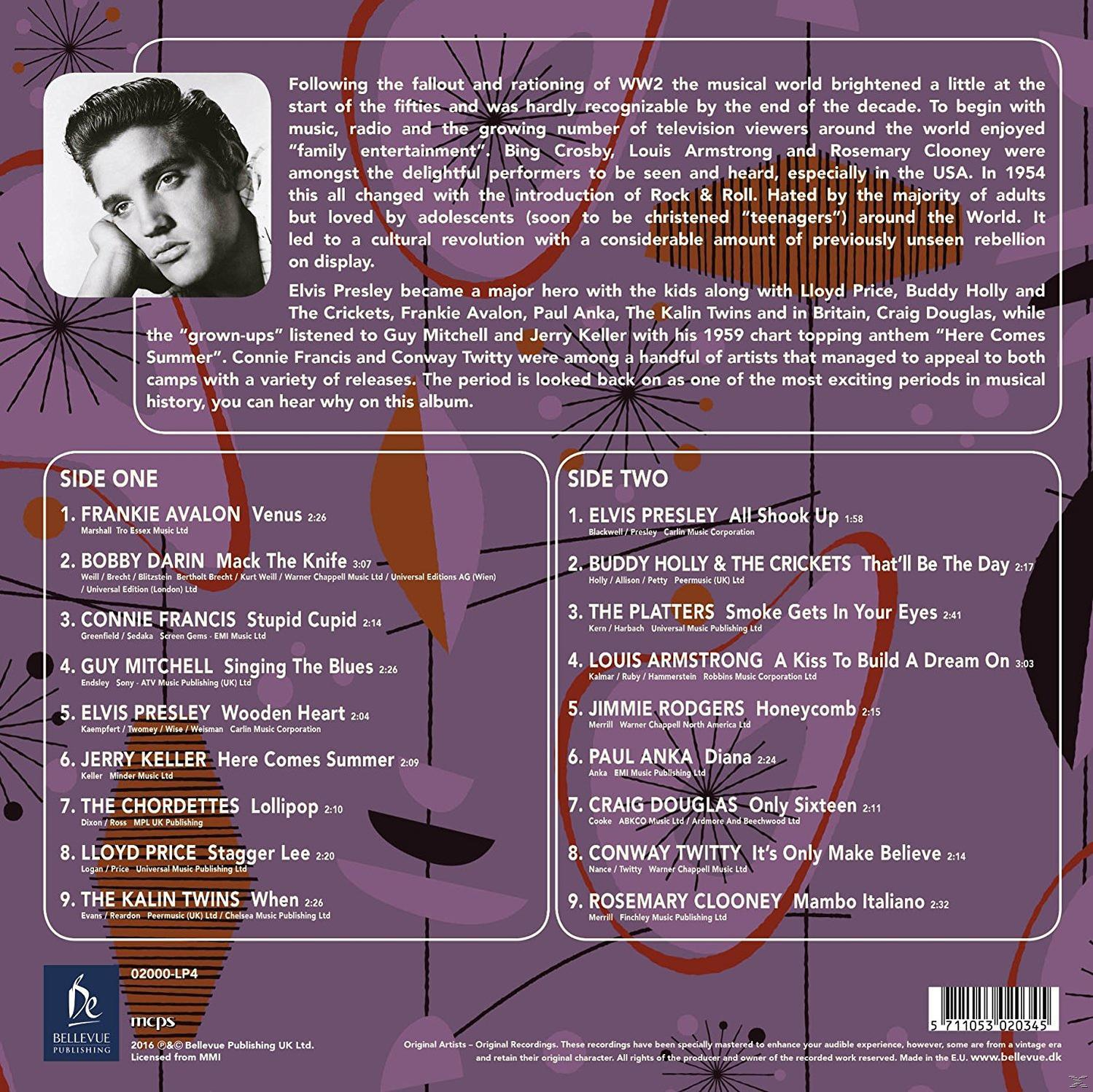 Elvis Presley portré egy 50-es évekbeli előadók dalait tartalmazó album tracklistjén.