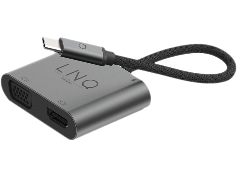 Linq Hub Usb-c - Vga/hdmi 4 In 1 (lq48001)