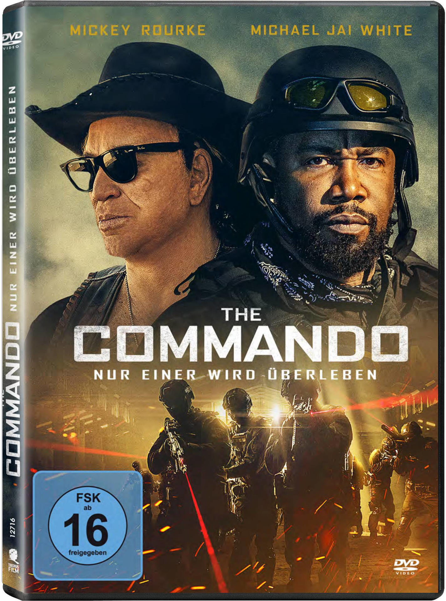 DVD-Cover mit Mickey Rourke und Michael Jai White. Titel: The Commando. Actionfilm.