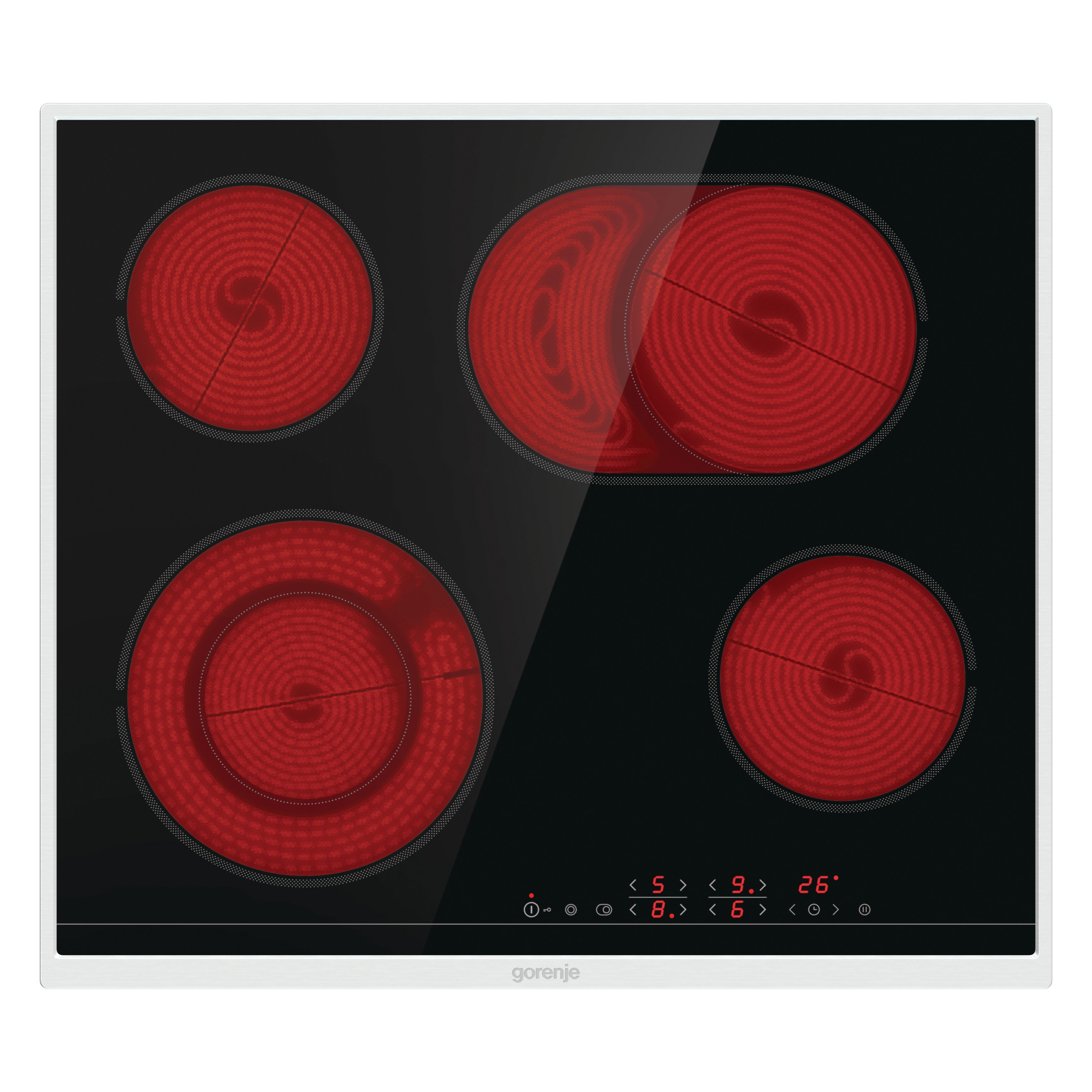 GORENJE ECT 643 BX Elektrokochfeld (600 mm breit, 4 Kochzonen)