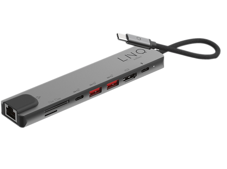 Linq Hub Usb-c 8 En 1 Multipoorten (lq48010)