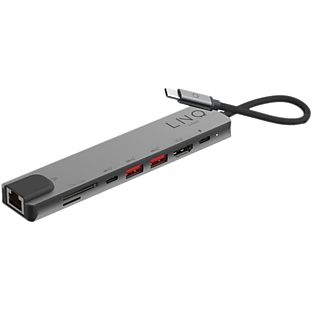 LINQ Hub USB-C 8 en 1 Multipoorten (LQ48010)