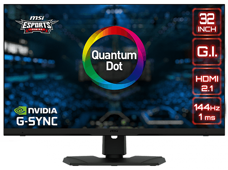 MSI Gaming Monitor Optix MPG321URDE QD, 32 Zoll, 4K UHD, 144Hz, 1ms