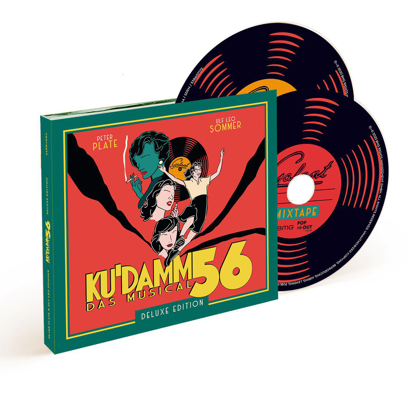 Ku'damm 56 Deluxe Edition CD-Hülle und CDs. Rotes, grünes und schwarzes Design.