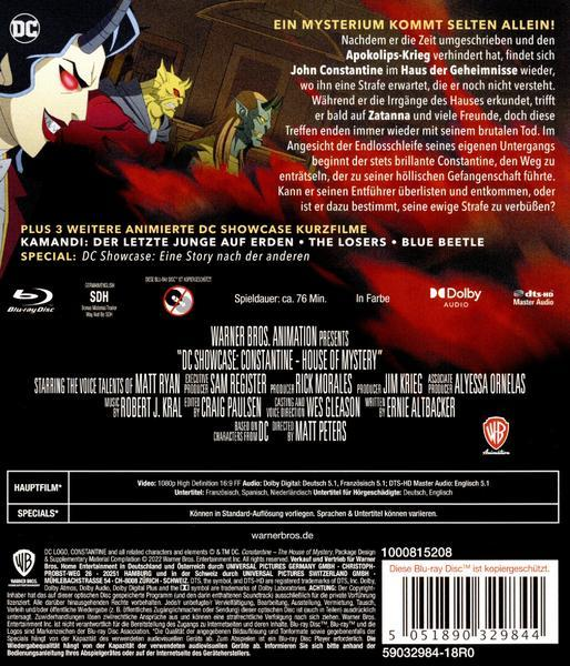 DVD-Hülle mit Text in mehreren Sprachen und einer Illustration.