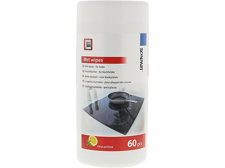 Scanpart Toallitas Limpieza - 1110000037, Húmedas Para Placas De Cocina, 60 Unidades