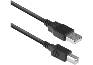ACT USB 2.0 adatkábel, USB-A - USB-B, 480Mbps, 1,8 méter (AC3032)